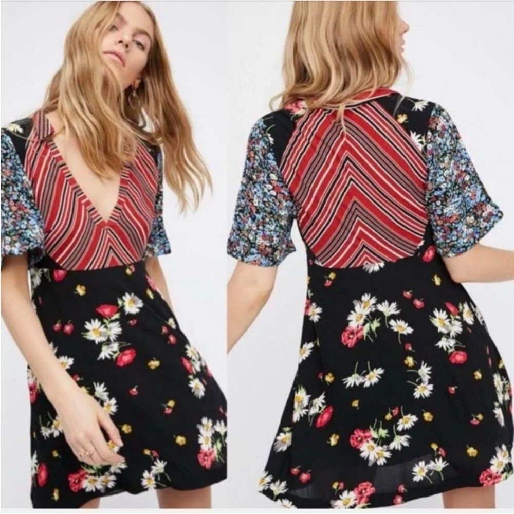 Free People Mix It Up Minidress
